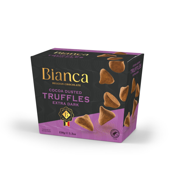 Шоколадные трюфели со вкусом темного шоколада "Bianca", 150 г, Бельгия Шоколадные трюфели со вкусом темного шоколада "Bianca", 150 г, Бельгия